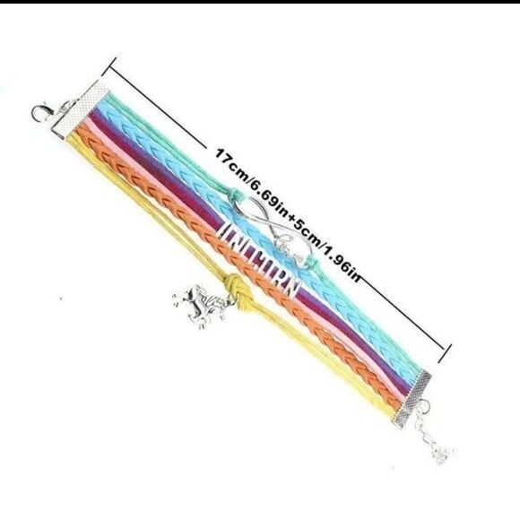 Hand crafted, horse shaped unicorn stackable bracelet - Picture 4 of 8